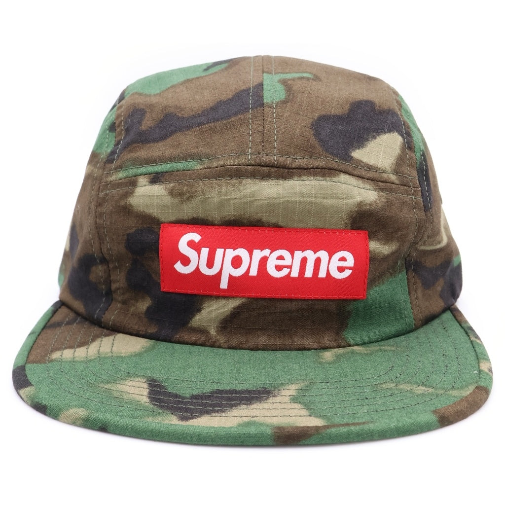 SUPREME(シュプリーム) 15SS Ripstop Camp Cap リップストック 迷彩柄 キャンプキャップ 帽子 カーキ