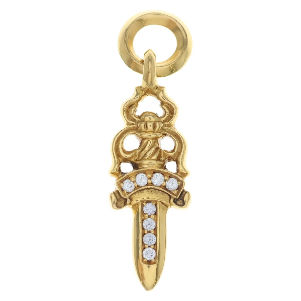 CHROME HEARTS(クロムハーツ) 22K #5 DAGGER P/DIA #5ダガーチャーム PAVEダイヤ ペンダントトップ ゴールド BCA031