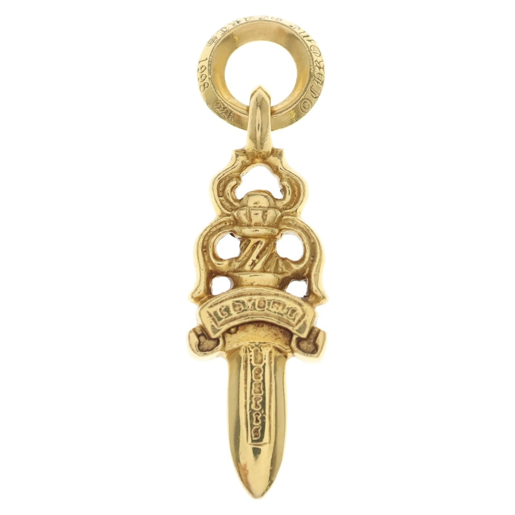 CHROME HEARTS(クロムハーツ) 22K #5 DAGGER P/DIA #5ダガーチャーム PAVEダイヤ ペンダントトップ ゴールド BCA031
