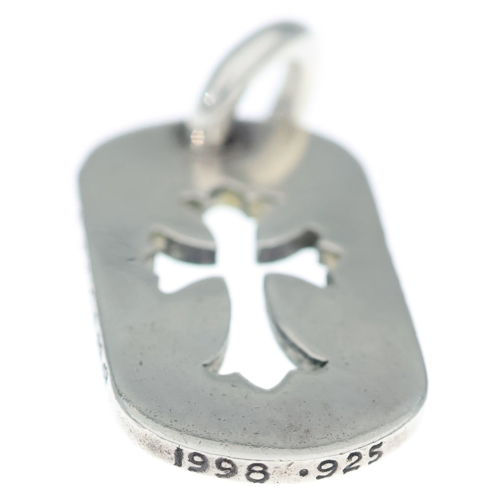 CHROME HEARTS(クロムハーツ) D TAG SML CO CRS カットアウトクロスドッグタグ スモール ペンダントトップ シルバー BCA242