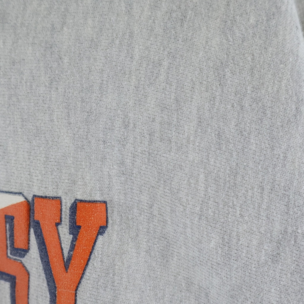 CHAMPION(チャンピオン) 90S ×STUSSY VINTAGE REVERSE WEAVE ステューシー ヴィンテージ リバースウィーブ 2段プリント クルーネック スウェット トレーナー グレー