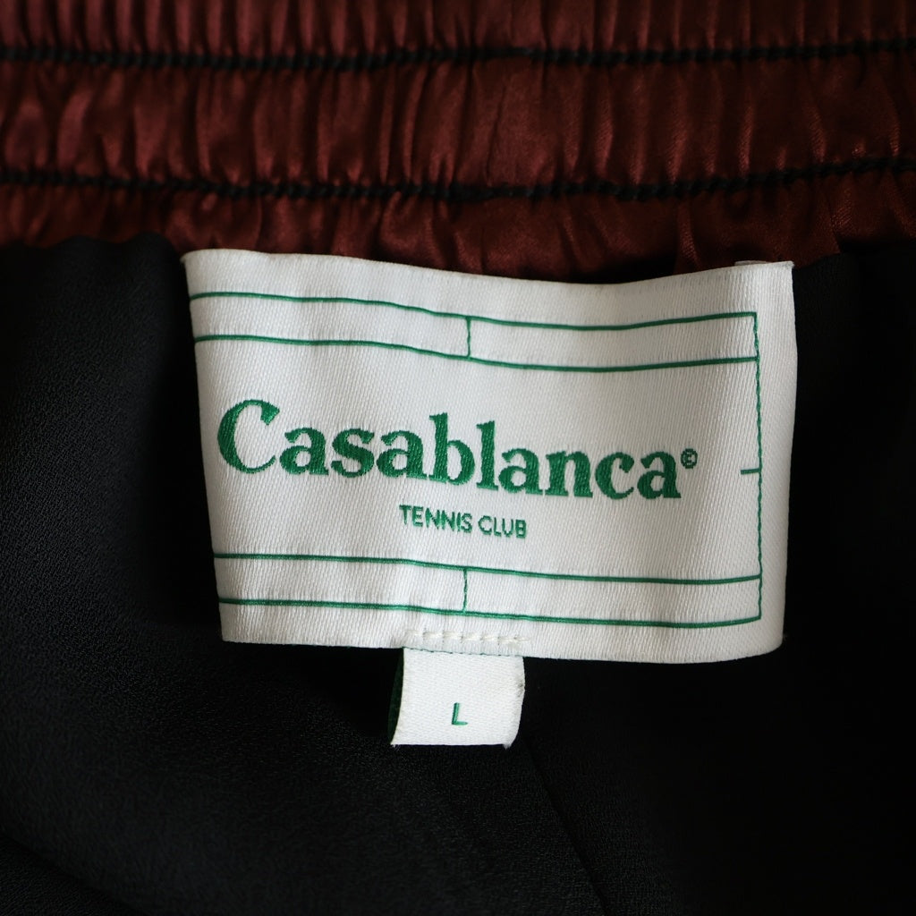 CASABLANCA(カサブランカ) SILK SATIN VISCOSE SHORTS シルクサテン クラブ ビスコースショーツ マルチカラー MS22-TR-012