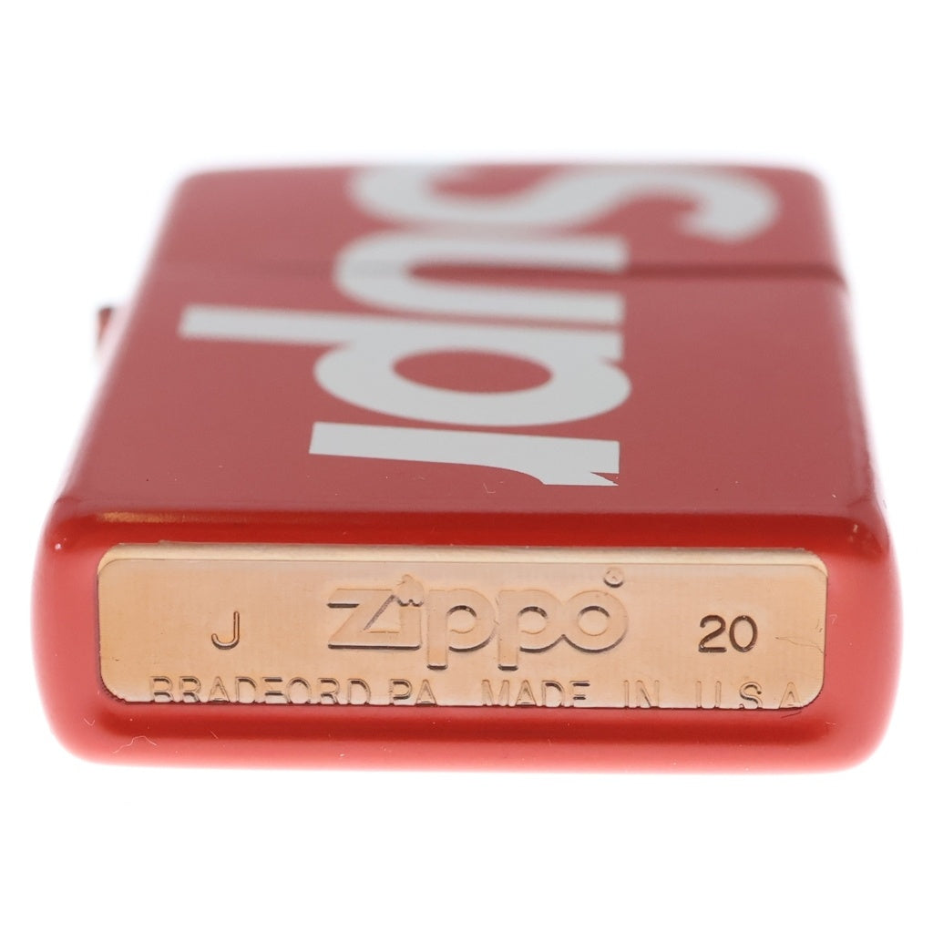 SUPREME(シュプリーム) 18SS Logo Zippo Red ロゴデザイン ジッポ