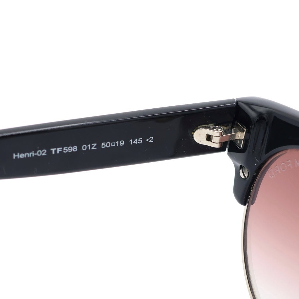 TOM FORD(トムフォード) クラブマスター カラーレンズ サングラス メガネ ブラック TF598