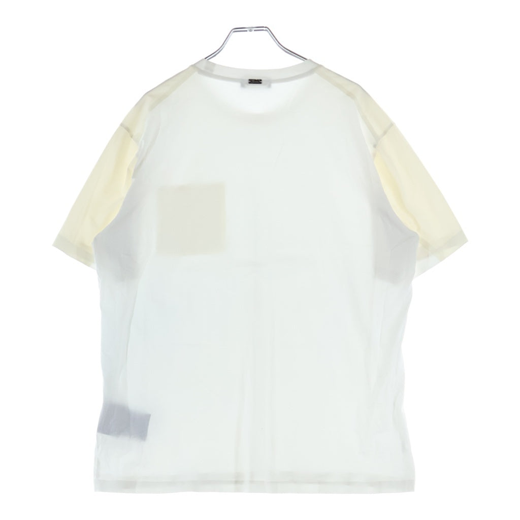 HERNO(ヘルノ) 胸ポケットデザイン クルーネック カットソー 半袖Tシャツ ホワイト JG000137U-52003-1000