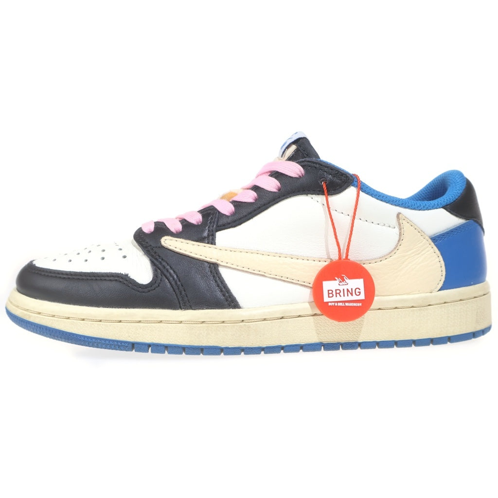 NIKE(ナイキ) ×TRAVIS SCOTT FRAGMENT DESIGN AIR JORDAN 1 LOW トラヴィススコット フラグメント エアジョーダン1 ローカットスニーカー US6/24cm DM7866-140