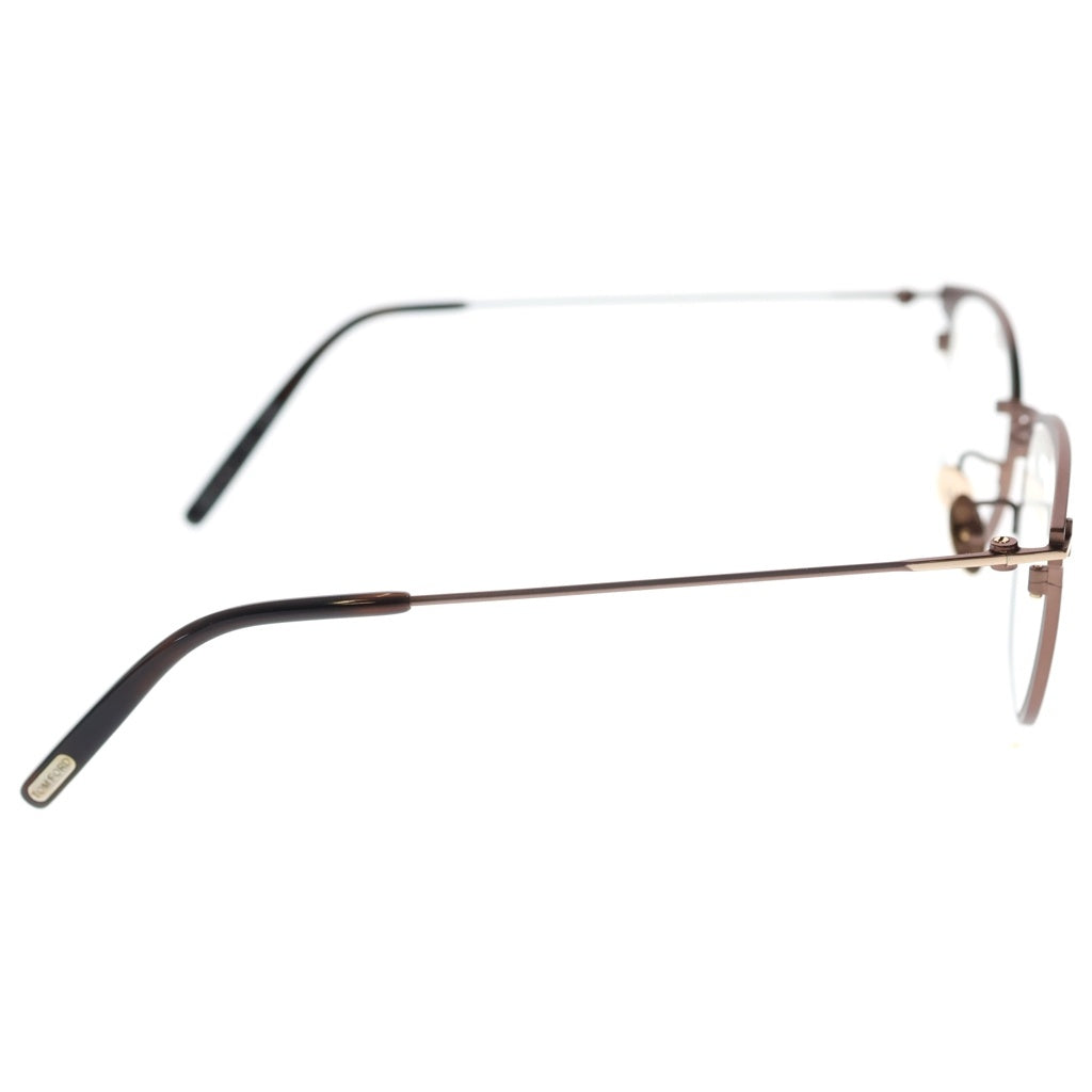 TOM FORD(トムフォード) クラシカルシェイプ メタルフレーム ブルーライトカットレンズ メガネ サングラス 眼鏡 ブラウン TF5864-D-8