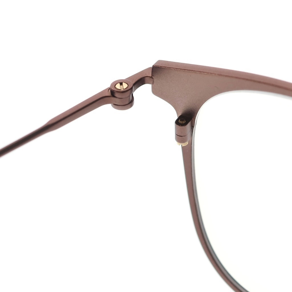 TOM FORD(トムフォード) クラシカルシェイプ メタルフレーム ブルーライトカットレンズ メガネ サングラス 眼鏡 ブラウン TF5864-D-8