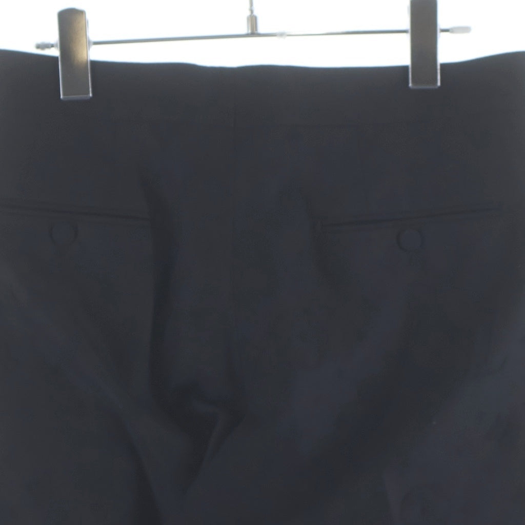 LOUIS VUITTON(ルイヴィトン) 19AW モノグラムエンボスデザイン センタープレス タキシードスラックスパンツ ブラック RM192F OSN HHCP3W