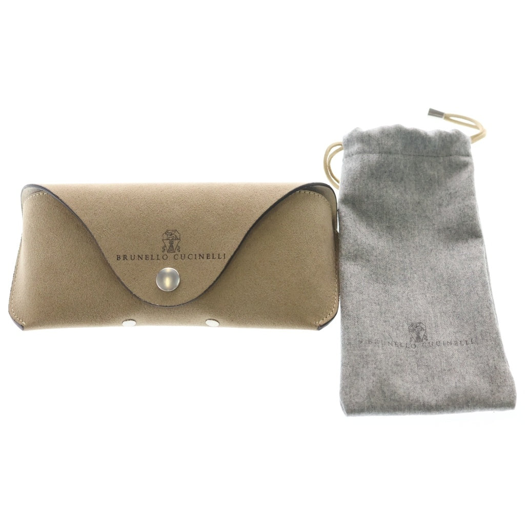 BRUNELLO CUCINELLI(ブルネロクチネリ) BC1003T ラウンドフレーム サングラス メガネ シルバー