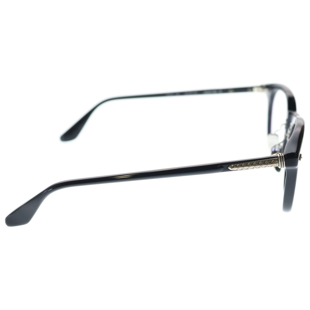 CHROME HEARTS(クロムハーツ) JUST IN-A オーバル装飾 ウェリントンフレーム サングラス メガネ ブラック/シルバー