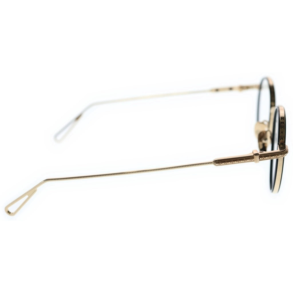 CHROME HEARTS(クロムハーツ) SEXCEL CHクロス装飾 ラウンドフレーム サングラス メガネ ゴールド