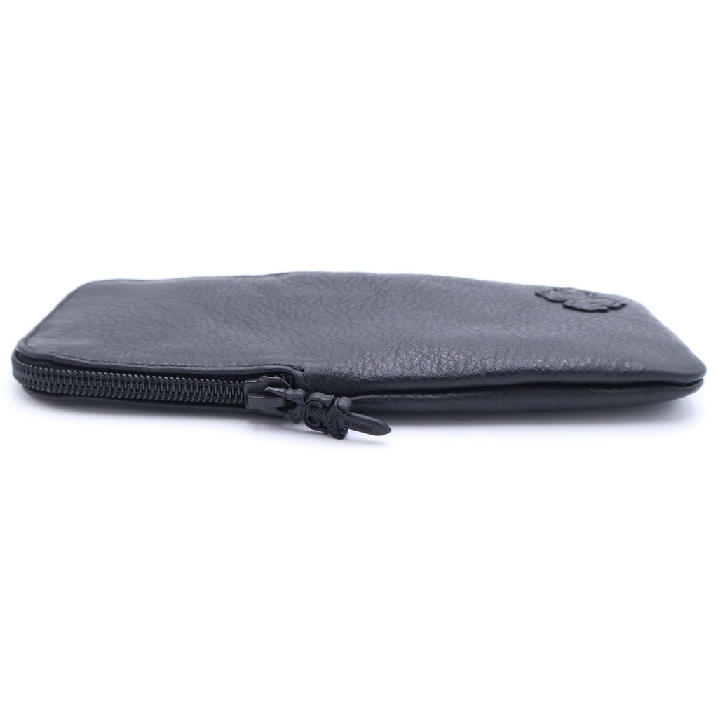 CHROME HEARTS(クロムハーツ) CASE レザー ダガージップ アイウェア メガネケース ブラック