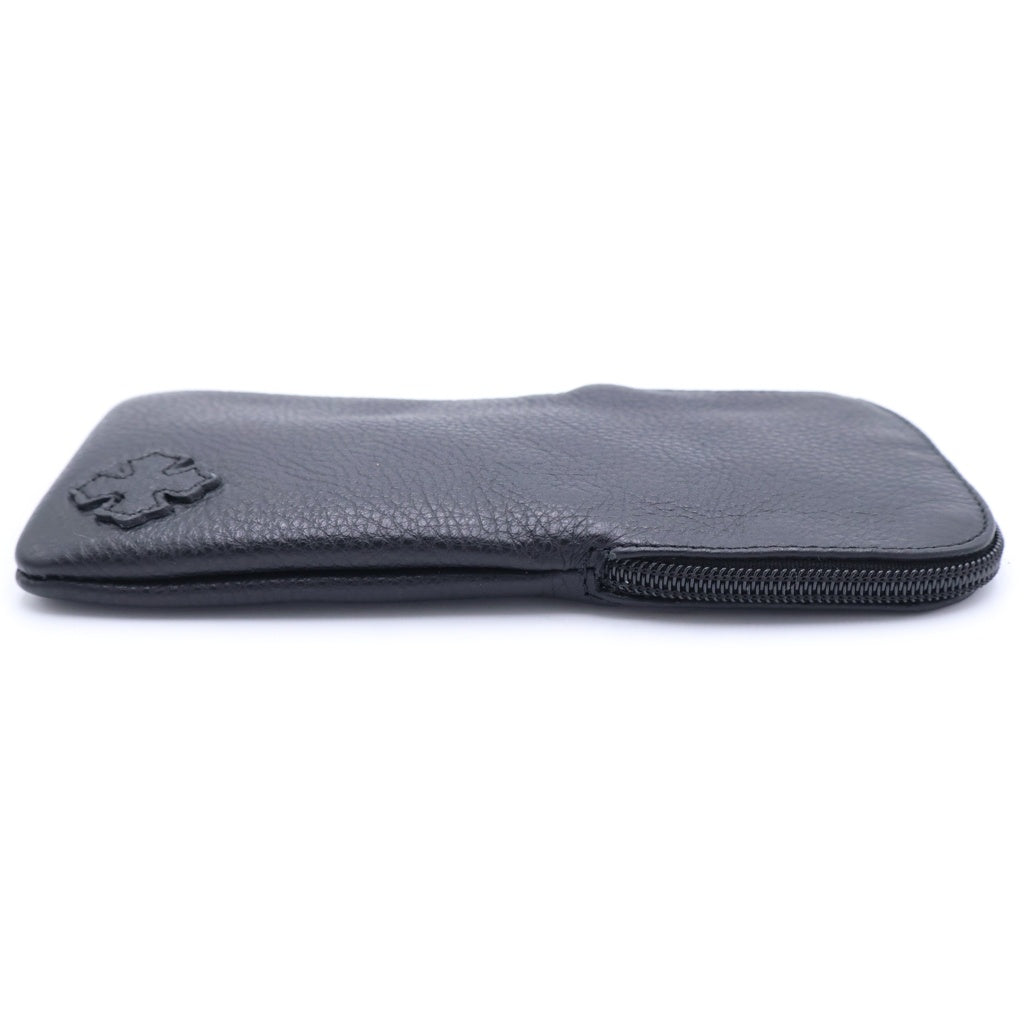 CHROME HEARTS(クロムハーツ) CASE レザー ダガージップ アイウェア メガネケース ブラック