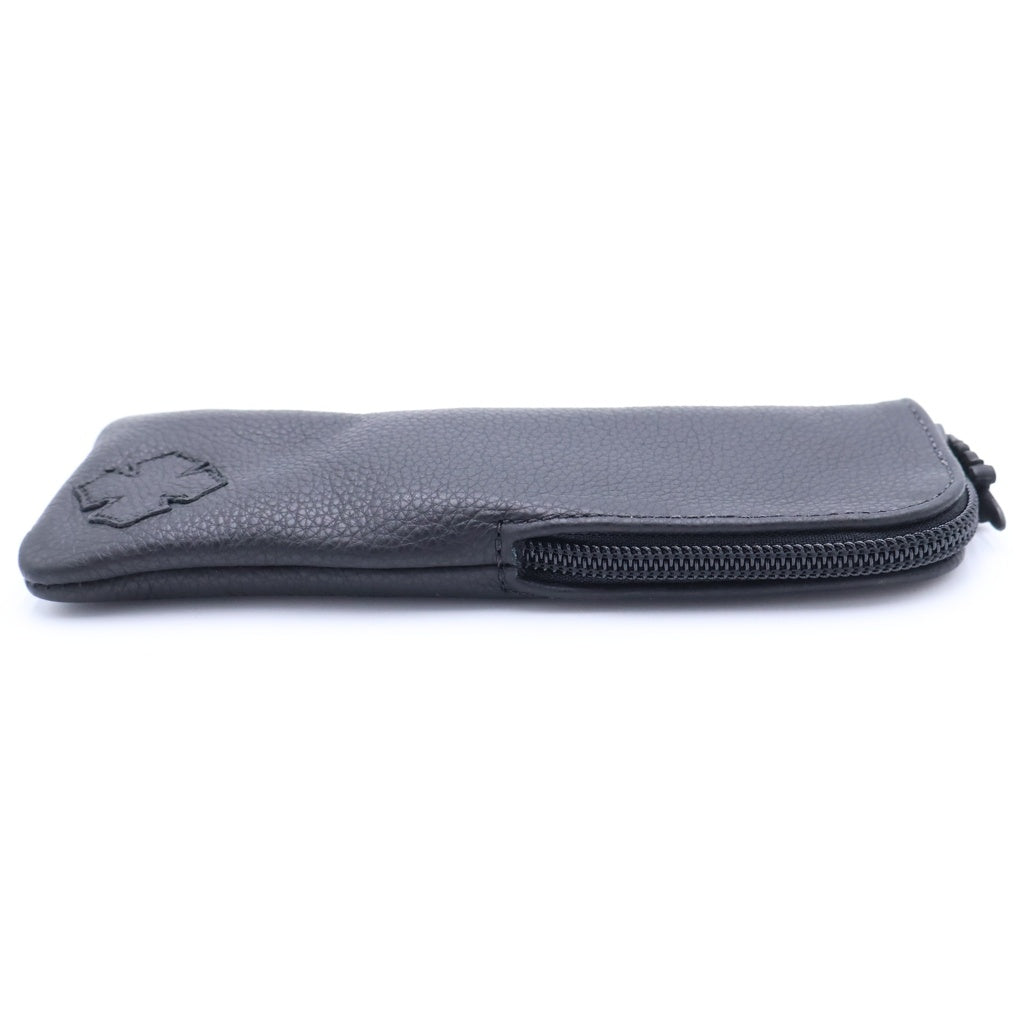 CHROME HEARTS(クロムハーツ) CASE レザー ダガージップ アイウェア メガネケース ブラック