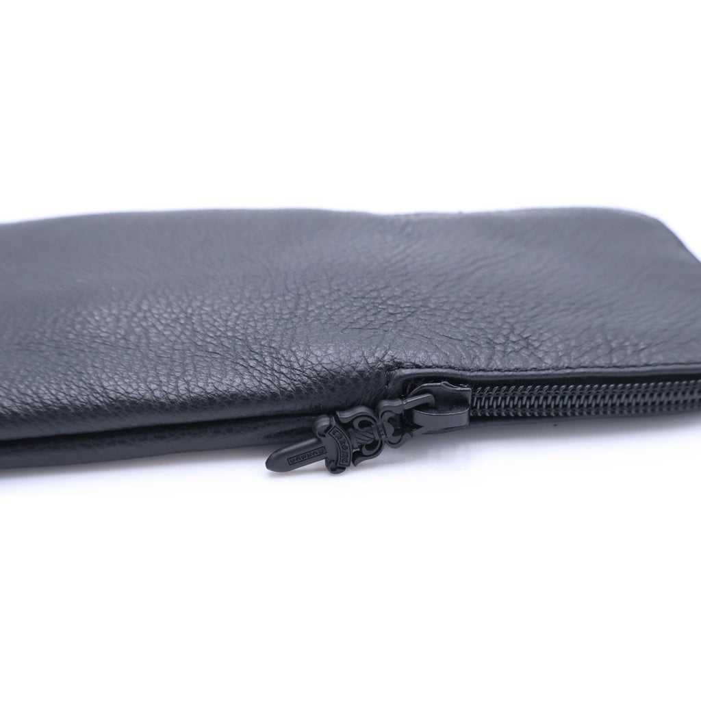 CHROME HEARTS(クロムハーツ) CASE レザー ダガージップ アイウェア メガネケース ブラック