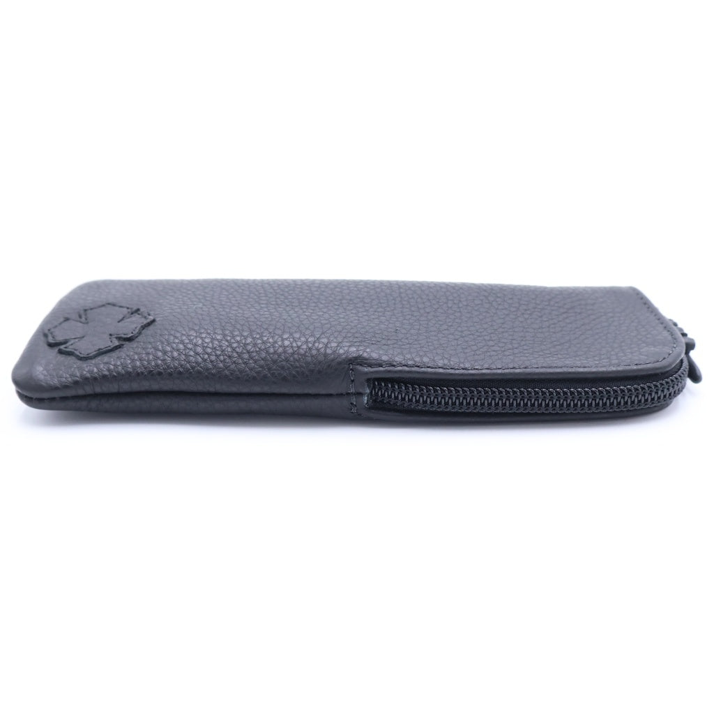 CHROME HEARTS(クロムハーツ) CASE レザー ダガージップ アイウェア メガネケース ブラック