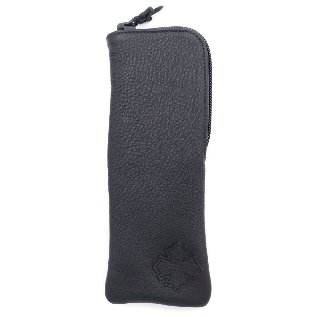 CHROME HEARTS(クロムハーツ) CASE レザー ダガージップ アイウェア メガネケース ブラック