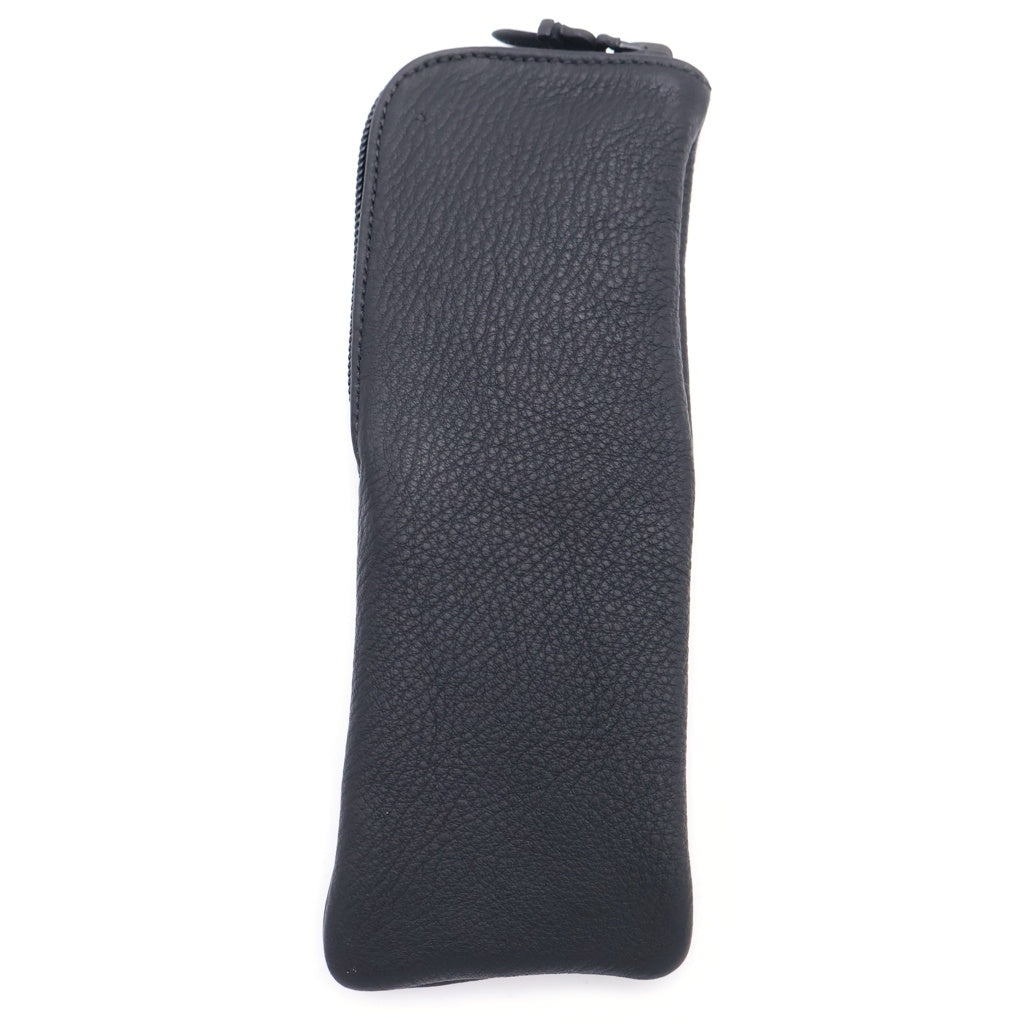 CHROME HEARTS(クロムハーツ) CASE レザー ダガージップ アイウェア メガネケース ブラック