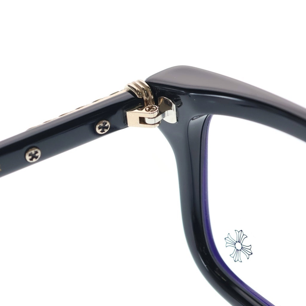 CHROME HEARTS(クロムハーツ) LITTLE DINGER スクエアフレーム サングラス メガネ ブラック/ゴールド