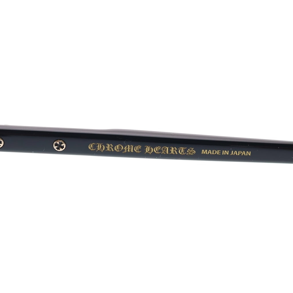 CHROME HEARTS(クロムハーツ) LITTLE DINGER スクエアフレーム サングラス メガネ ブラック/ゴールド