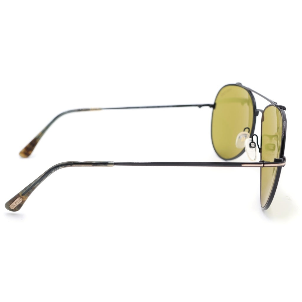 TOM FORD トムフォード TF497 ティアドロップフレーム カラーレンズ サングラス メガネ ブラック/グリーン TOM FORD(トムフォード) TF497 ティアドロップフレーム カラーレンズ