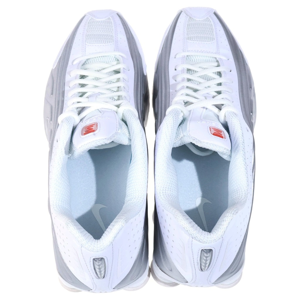 NIKE(ナイキ) SHOX R4 METARLLIC SILVER ショックス メタリックシルバー ローカットスニーカー ホワイト US9.5/27.5cm HQ1988-101