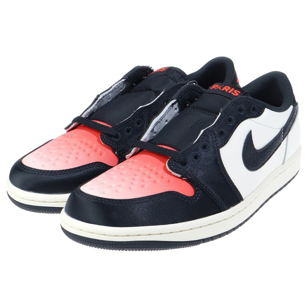 NIKE(ナイキ) AIR JORDAN 1 RETRO LOW OG PSG エアジョーダン1 レトロ パリサンジェルマン ローカットスニーカー ホワイト/レッド/ブラック US8/26cm HF8828-100