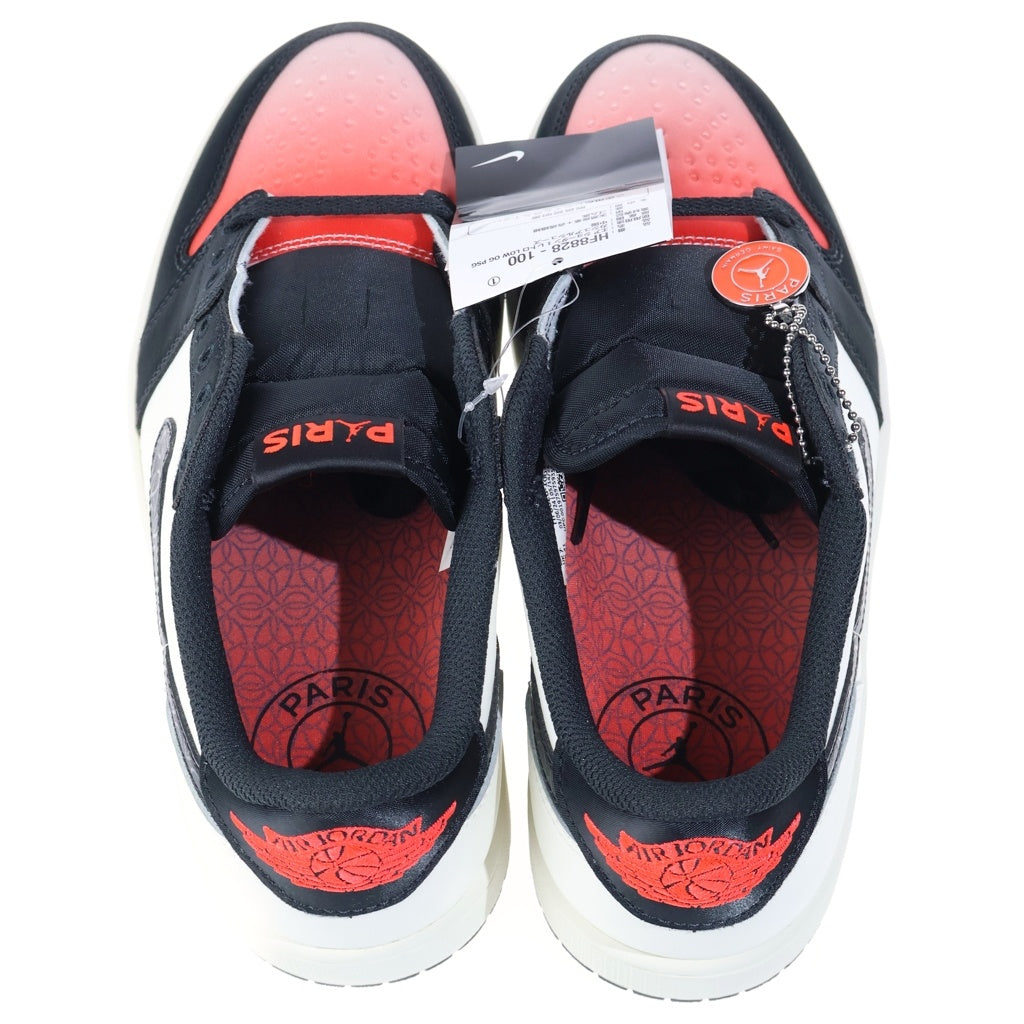 NIKE(ナイキ) AIR JORDAN 1 RETRO LOW OG PSG エアジョーダン1 レトロ パリサンジェルマン ローカットスニーカー ホワイト/レッド/ブラック US8/26cm HF8828-100