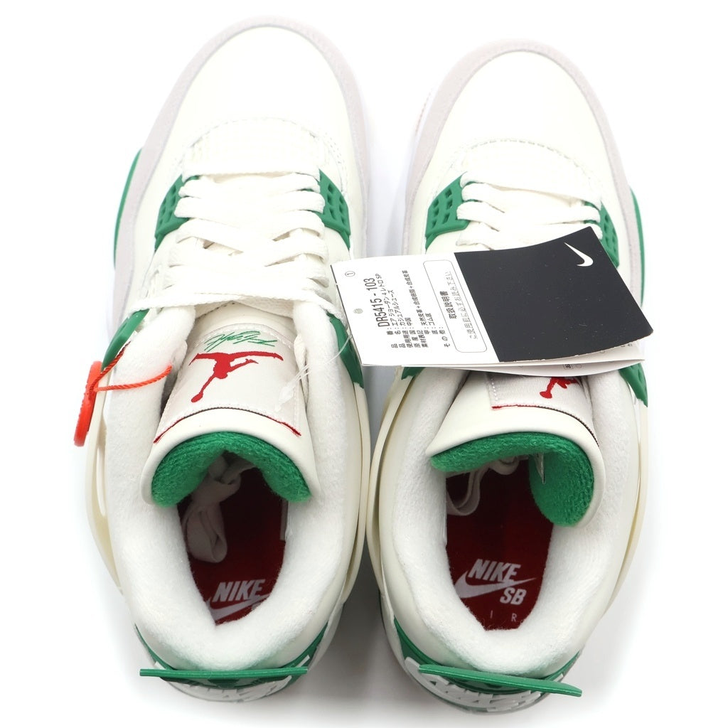 NIKE(ナイキ) AIR JORDAN 4 RETRO SP PINE GREEN エアジョーダン4 レトロ パイングリーン ハイカットスニーカー ホワイト/グリーン US8/26cm DR5415-103