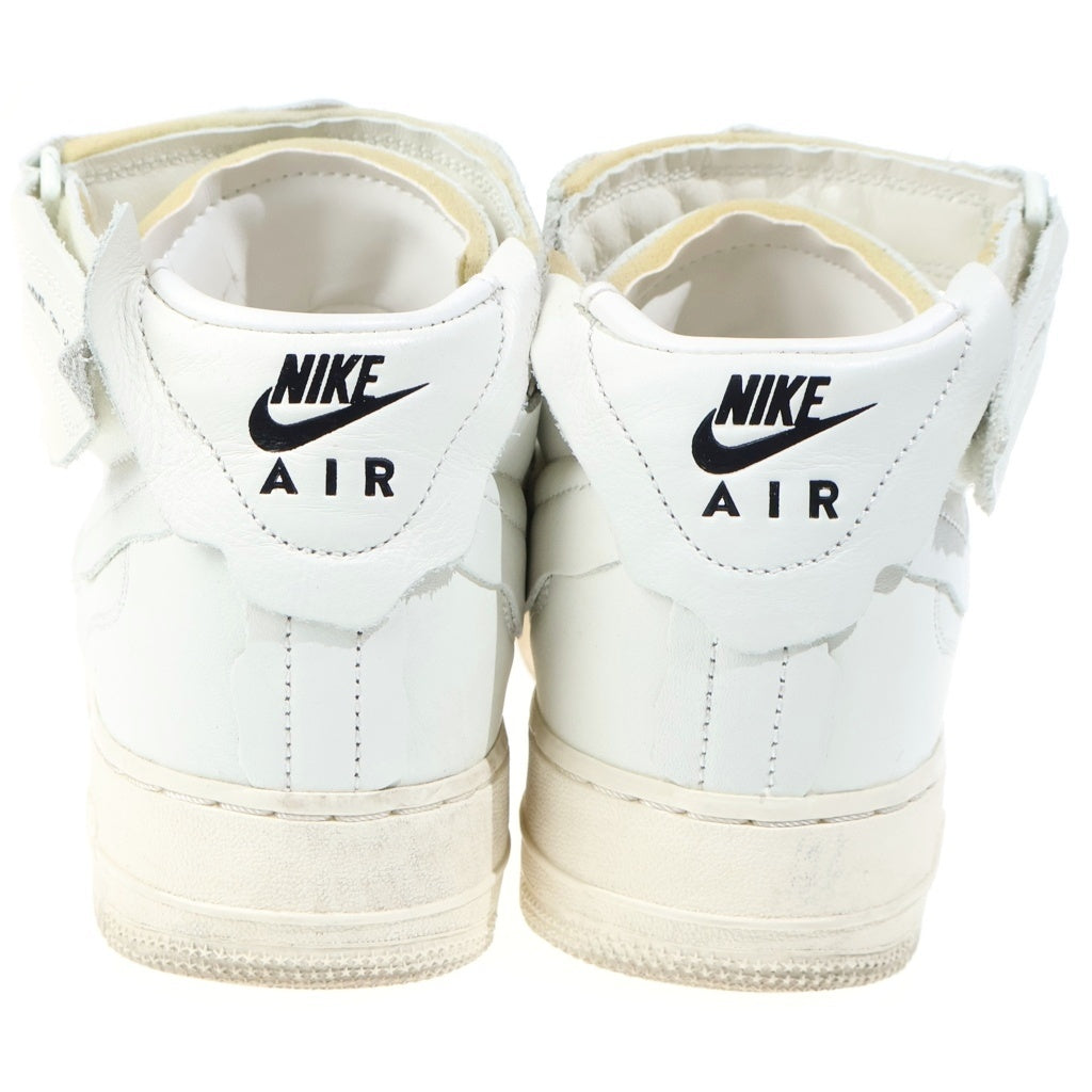 NIKE(ナイキ) ×COMME des GARCONS AIR FORCE1 MID コムデギャルソン エアフォース1 ミッドカットスニーカー ホワイト US9.5/27.5cm DC3601-100