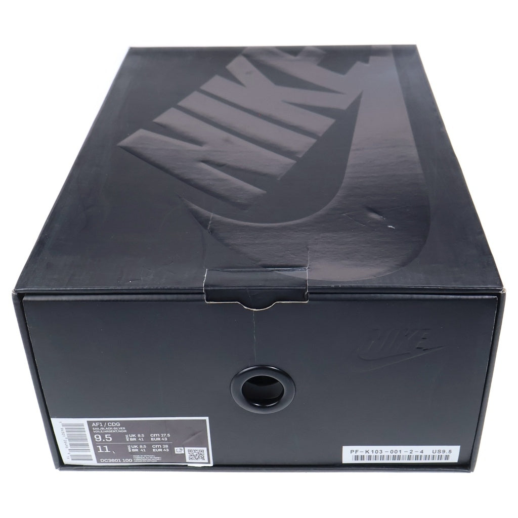 NIKE(ナイキ) ×COMME des GARCONS AIR FORCE1 MID コムデギャルソン エアフォース1 ミッドカットスニーカー ホワイト US9.5/27.5cm DC3601-100