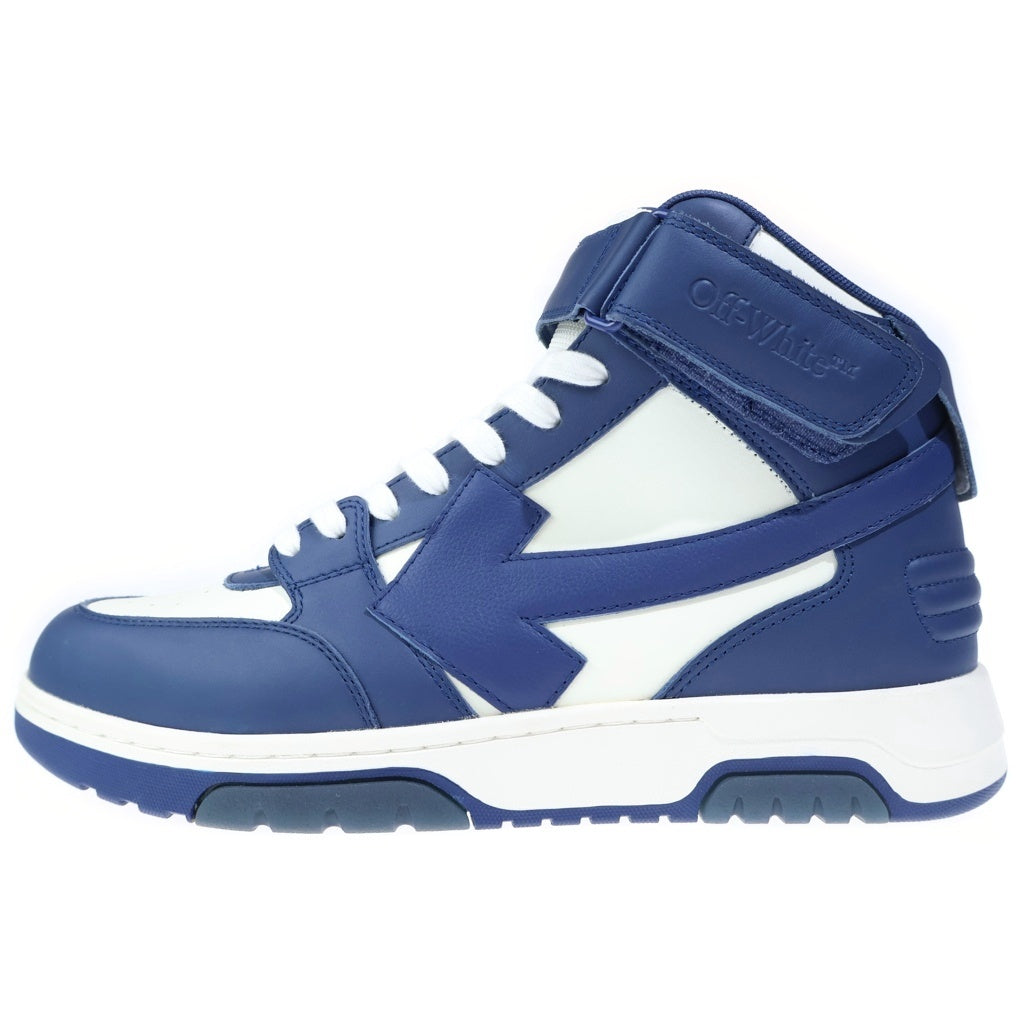 OFF-WHITE(オフホワイト) OUT OF OFFICE MID-TOP SNEAKERS アウトオブオフィス ミッドトップ ミッドカットスニーカー ブルー/ホワイト OMIA259C99-LEA001-4201