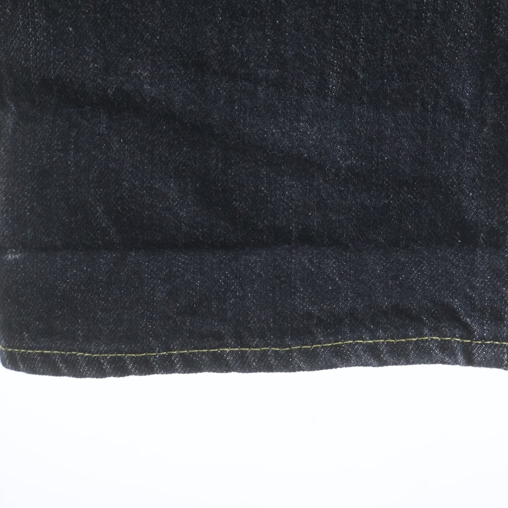 GANRYU(ガンリュウ) 15SS AD2014 ジップフライ サルエルデニムパンツ ブラック EO-P004