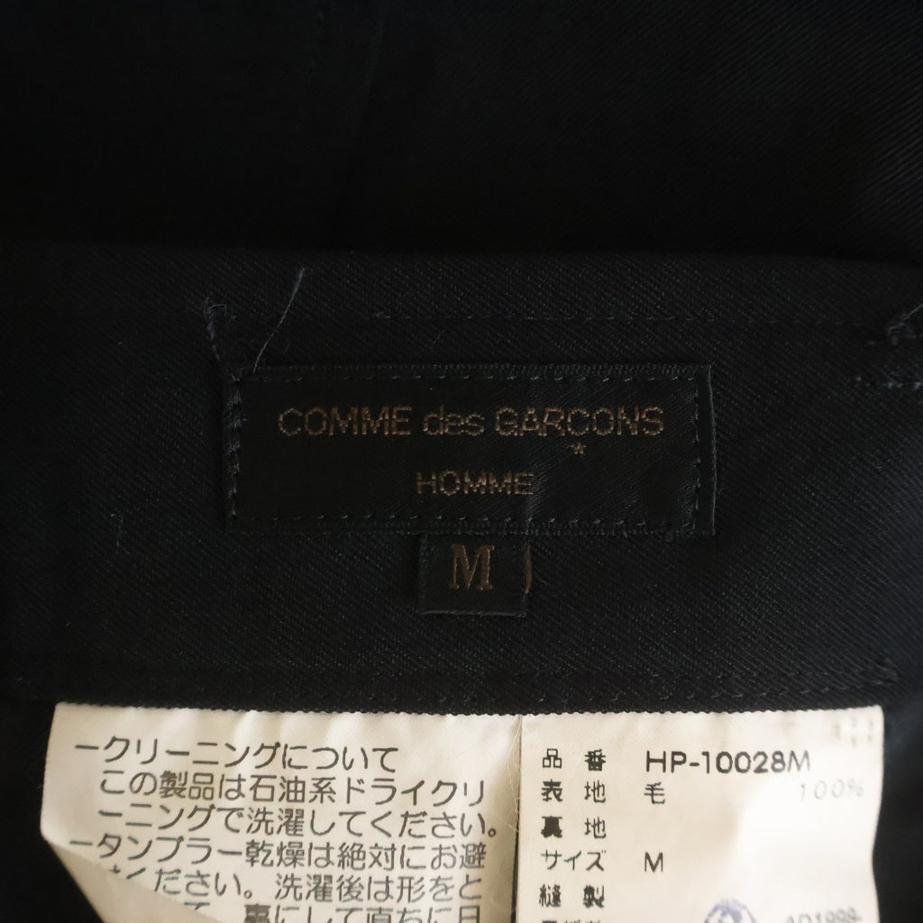COMME des GARCONS HOMME(コムデギャルソンオム) 99SS AD1998 ジップフライ ウールスラックスパンツ ブラック HP-10028M