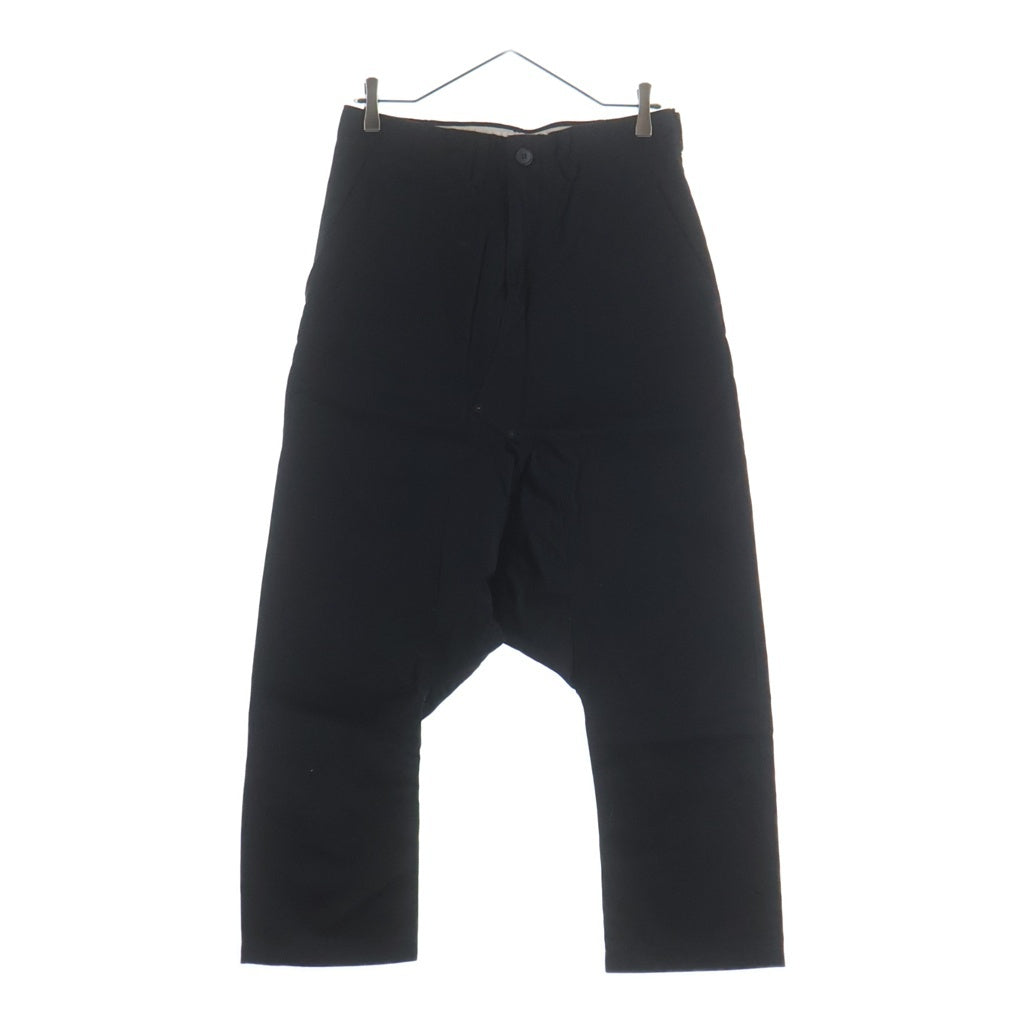GANRYU(ガンリュウ) 16SS AD2015 シンチバック付 コットンサルエルパンツ ブラック EQ-P008