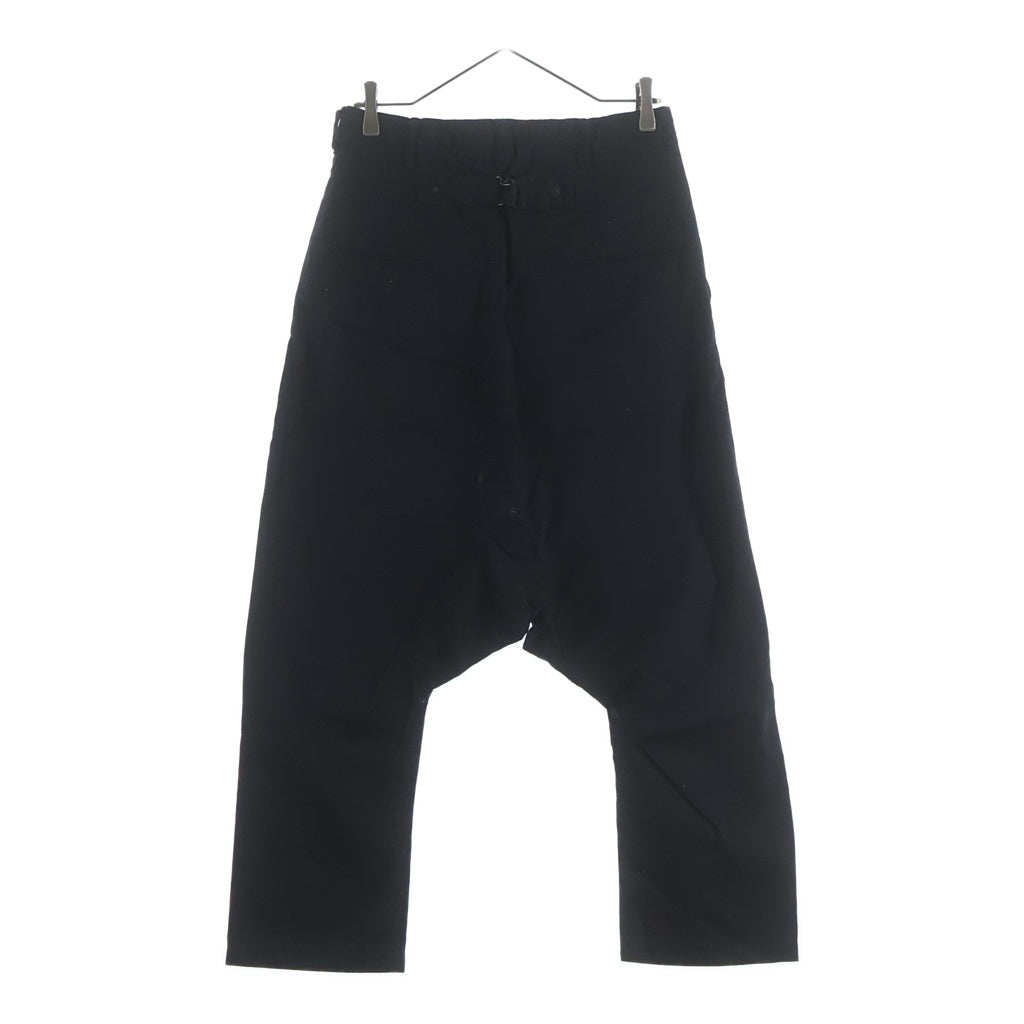 GANRYU(ガンリュウ) 16SS AD2015 シンチバック付 コットンサルエルパンツ ブラック EQ-P008