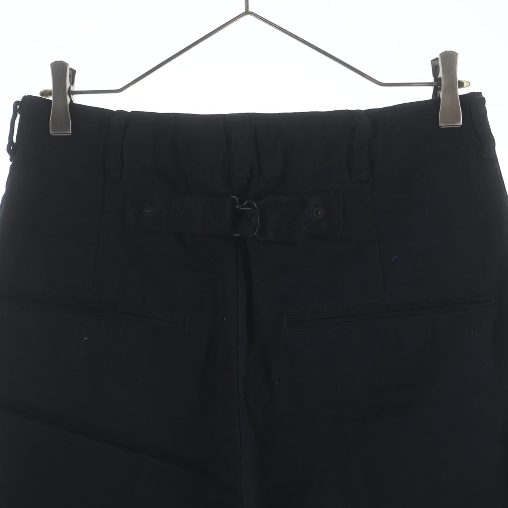 GANRYU(ガンリュウ) 16SS AD2015 シンチバック付 コットンサルエルパンツ ブラック EQ-P008