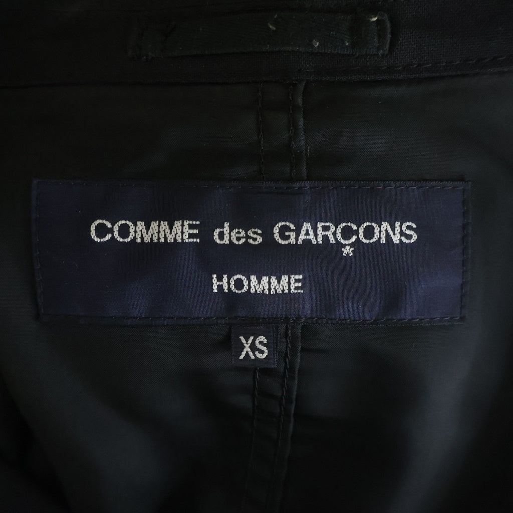 COMME des GARCONS HOMME(コムデギャルソンオム) 16SS AD2015 2B ウール シングルテーラードジャケット ブラック HQ-J003