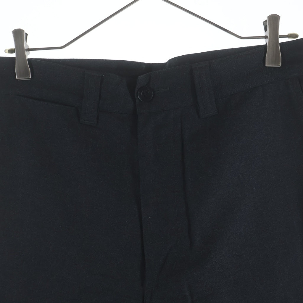 COMME des GARCONS HOMME(コムデギャルソンオム) 12AW AD2012 ジップフライ ストレート ウールスラックスパンツ ダークグレー HJ-P030