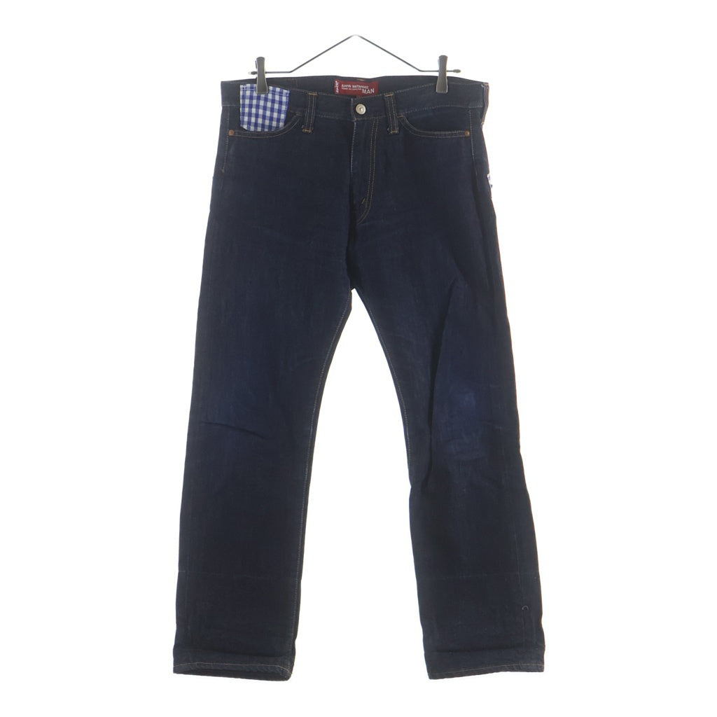 JUNYA WATANABE COMME des GARCONS(ジュンヤワタナベ コムデギャルソン) ×Levi's AD2009 505 リーバイス チェック柄ドッキング ジップフライデニムパンツ インディゴ WZ-P801