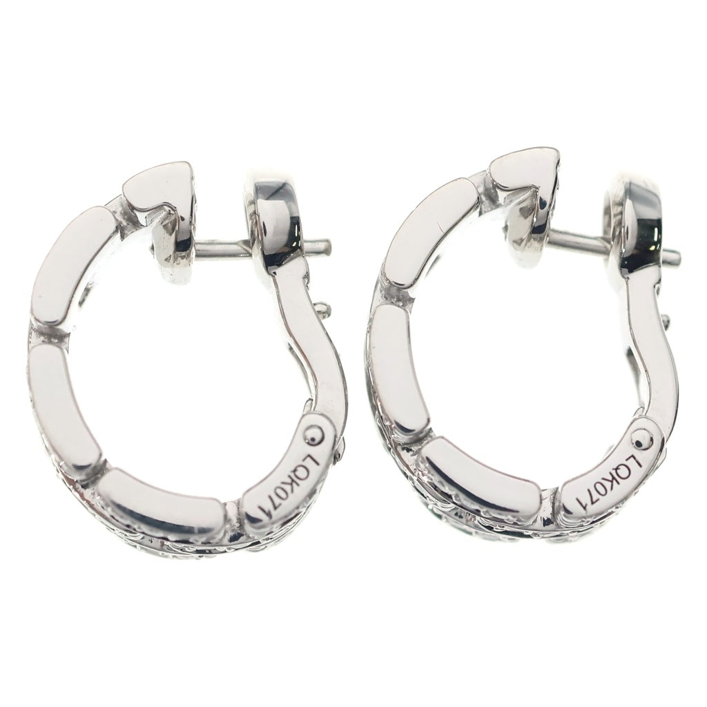 Cartier(カルティエ) Maillon Panthere earrings マイヨンパンテール イヤリング ピアス 3連パヴェ ダイヤモンド ホワイトゴールド K18WG CRB8032600 レディース