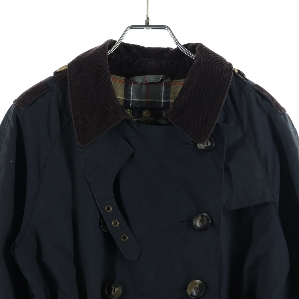 Barbour(バブアー) CHATSWORTH TRENCH チャッツワース オイルドコットン トレンチコート ブラック 1502373