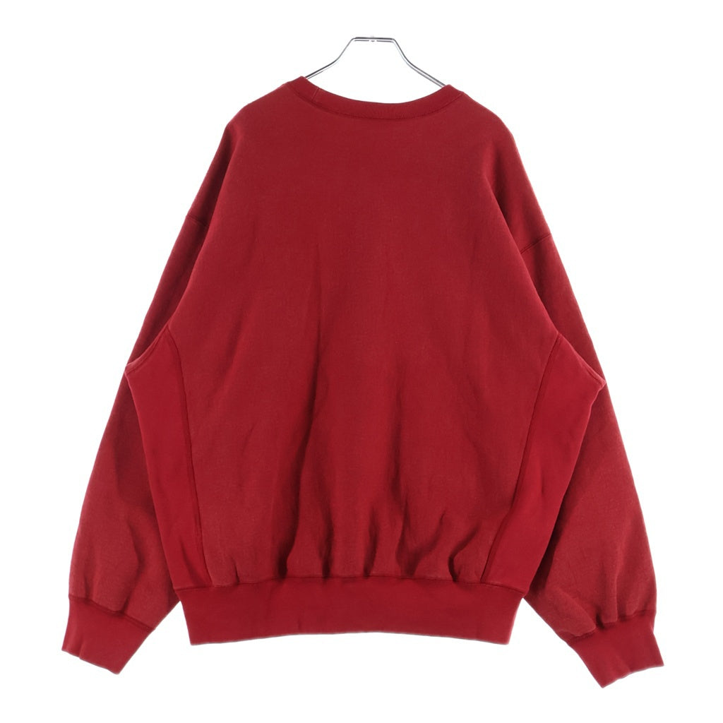 SUPREME(シュプリーム) 25SS Washed Box Logo Crewneck ウォッシュ加工 ボックスロゴ クルーネックプルオーバースウェットシャツ トレーナー レッド