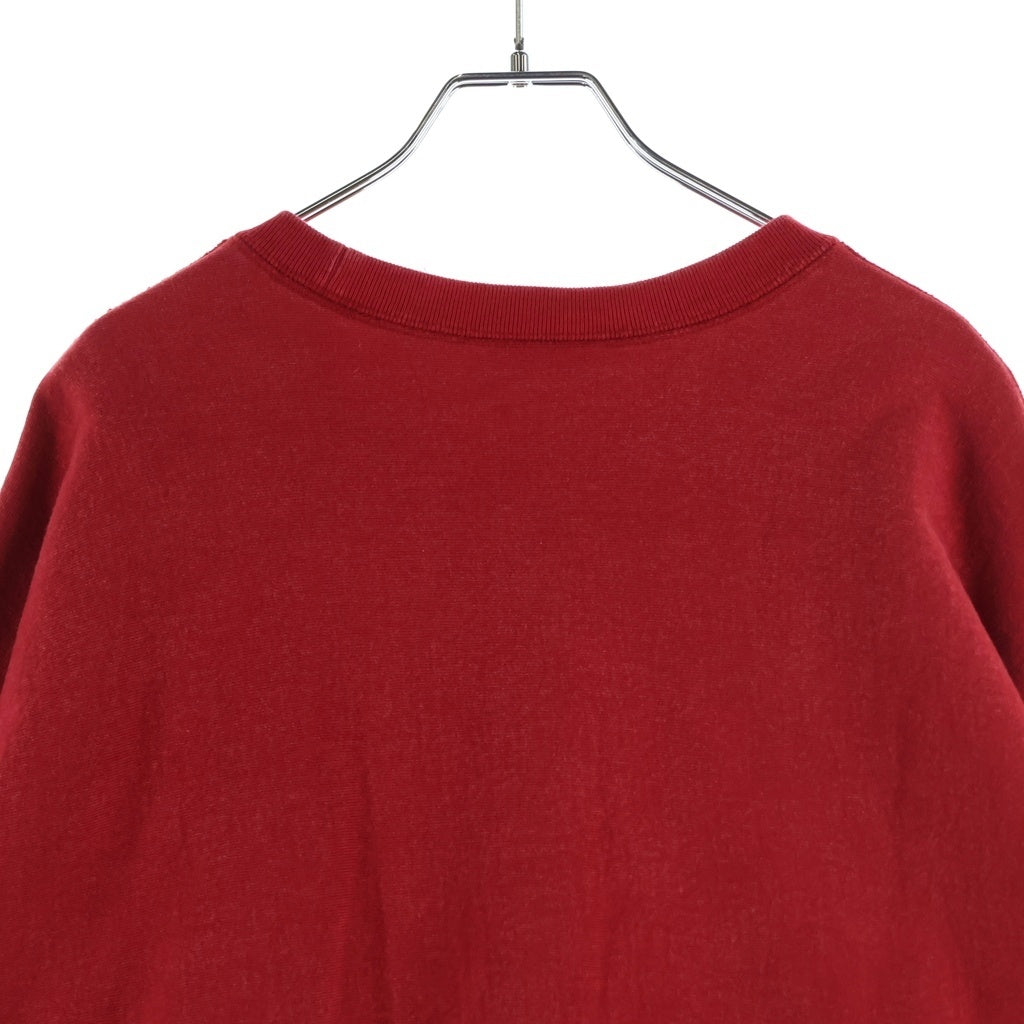 SUPREME(シュプリーム) 25SS Washed Box Logo Crewneck ウォッシュ加工 ボックスロゴ クルーネックプルオーバースウェットシャツ トレーナー レッド