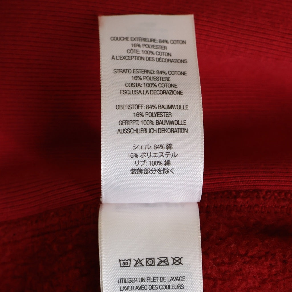SUPREME(シュプリーム) 25SS Washed Box Logo Crewneck ウォッシュ加工 ボックスロゴ クルーネックプルオーバースウェットシャツ トレーナー レッド