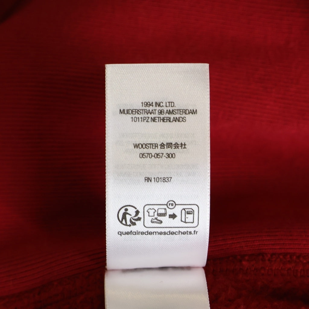 SUPREME(シュプリーム) 25SS Washed Box Logo Crewneck ウォッシュ加工 ボックスロゴ クルーネックプルオーバースウェットシャツ トレーナー レッド