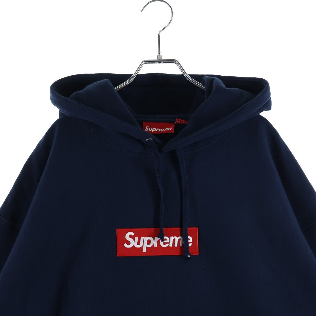 SUPREME(シュプリーム) 24AW Box Logo Hooded Sweatshirt ボックスロゴ フーディ プルオーバー スウェット パーカー ネイビー