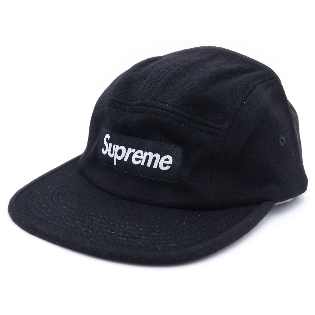 SUPREME(シュプリーム) 24AW Wool Camp Cap ウール キャンプ ボックスロゴ キャップ 帽子 ブラック