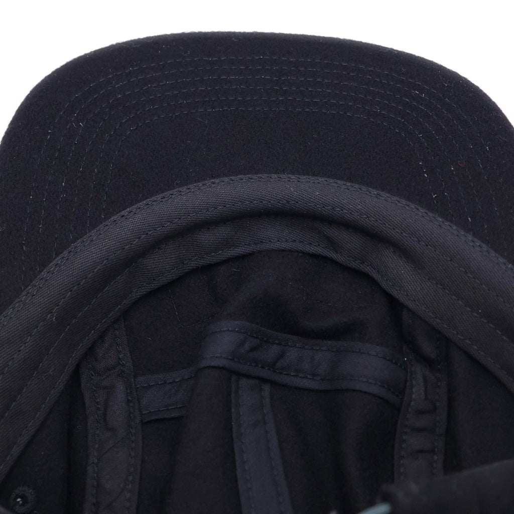 SUPREME(シュプリーム) 24AW Wool Camp Cap ウール キャンプ ボックスロゴ キャップ 帽子 ブラック